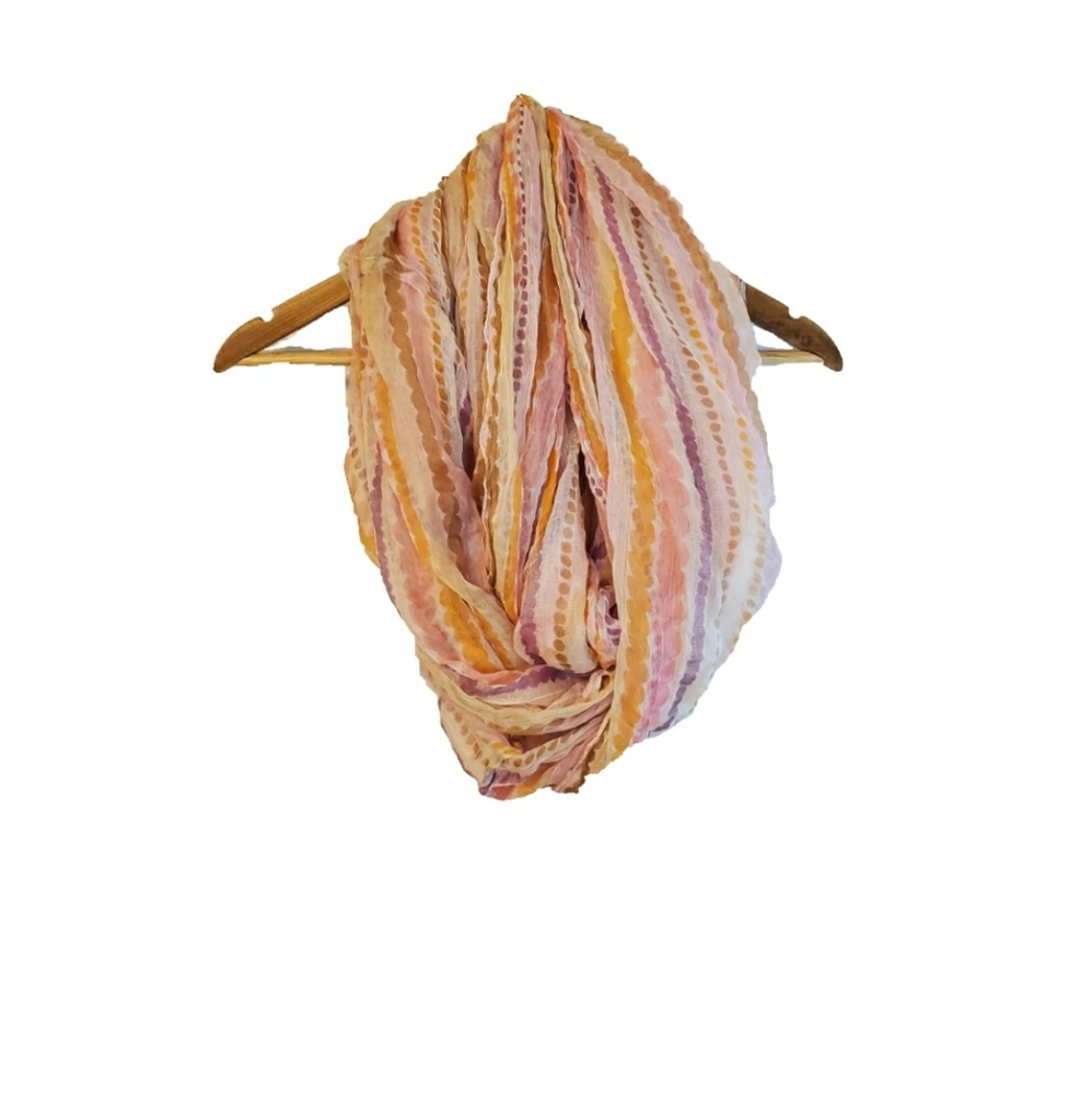 Colorful Sheer Delicate Boho Infinity Scarf